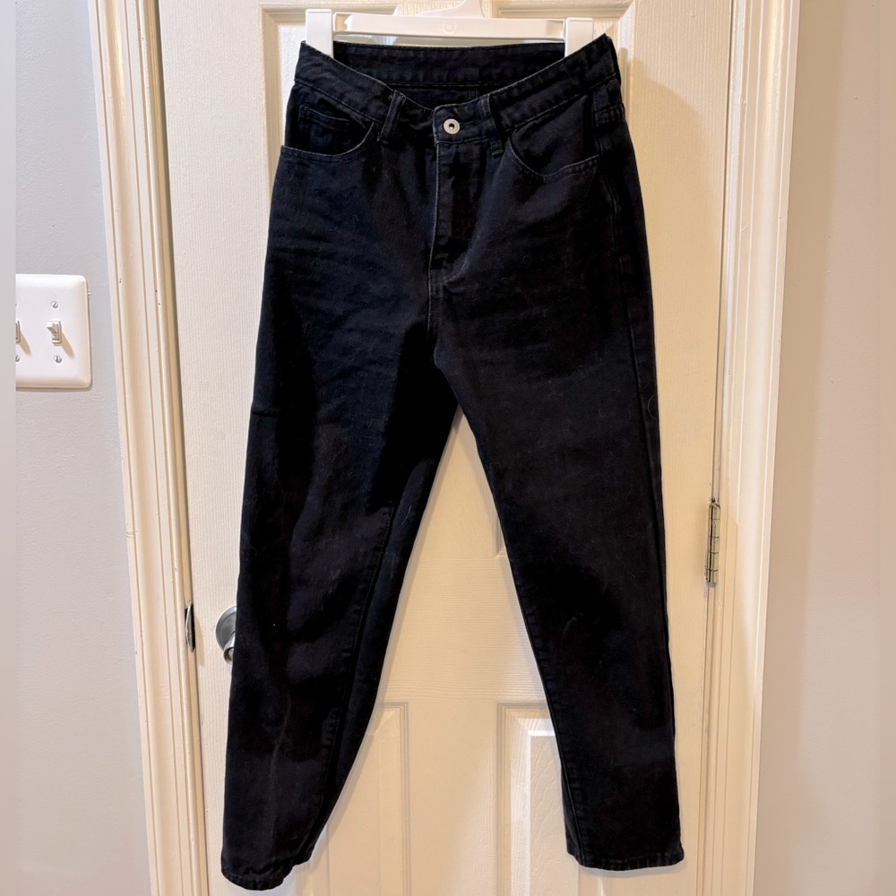 SHEIN black 90s mom jeans